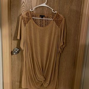 Lane Bryant knit top with lace